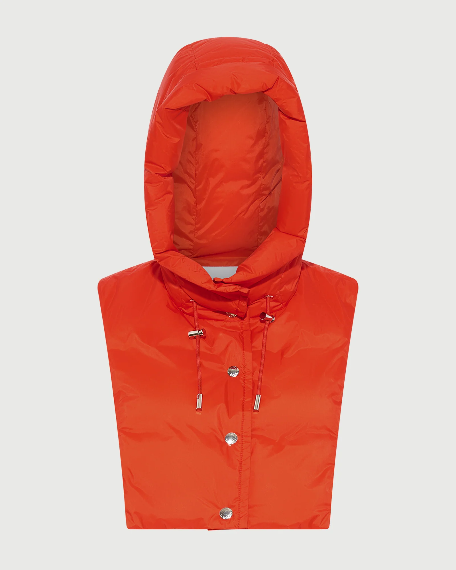 Doudoune plastron à capuche en tissu technique imperméable - Image 3
