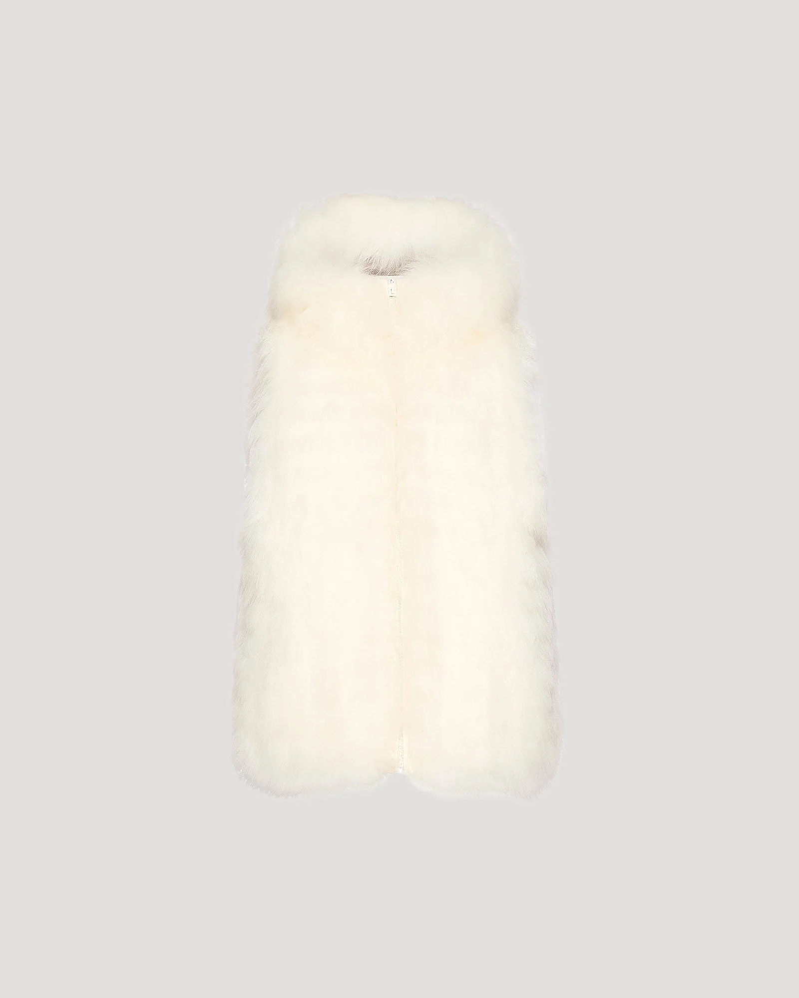 Gilet réversible en agneau long poil - Image 8
