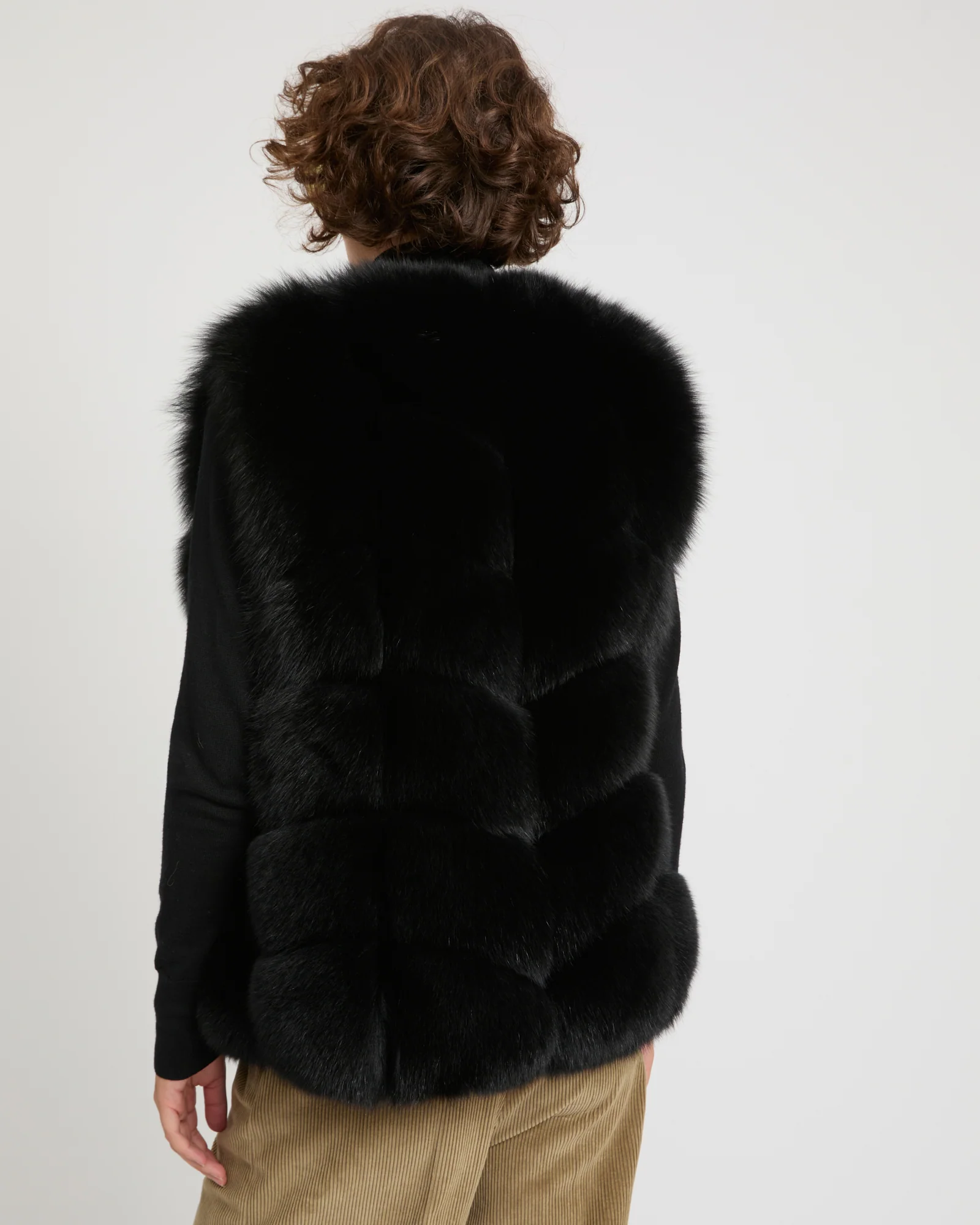 Gilet sans manches en fourrure de renard - Image 3