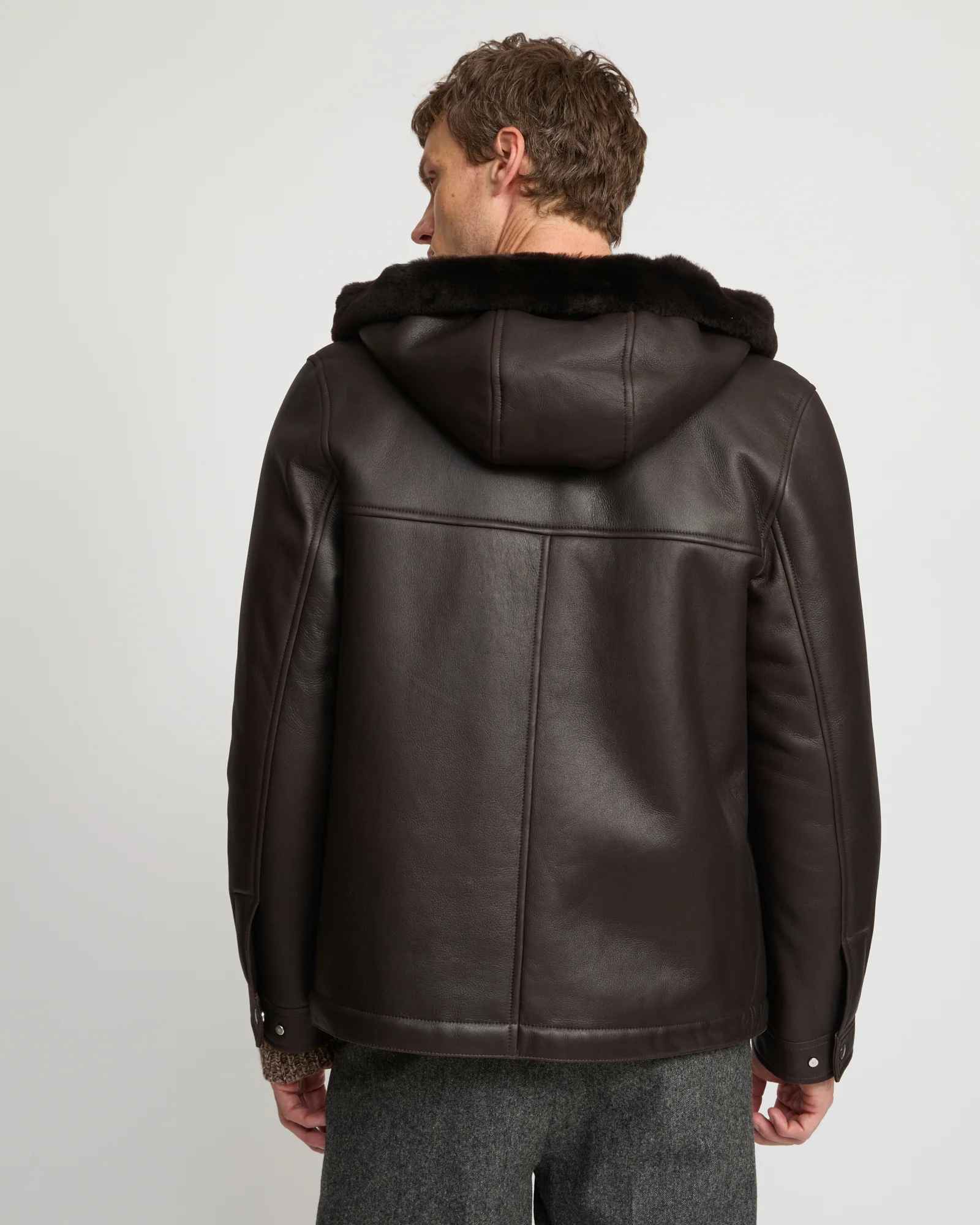 Hoodie en peau lainée d'agneau Mérinos - Image 4