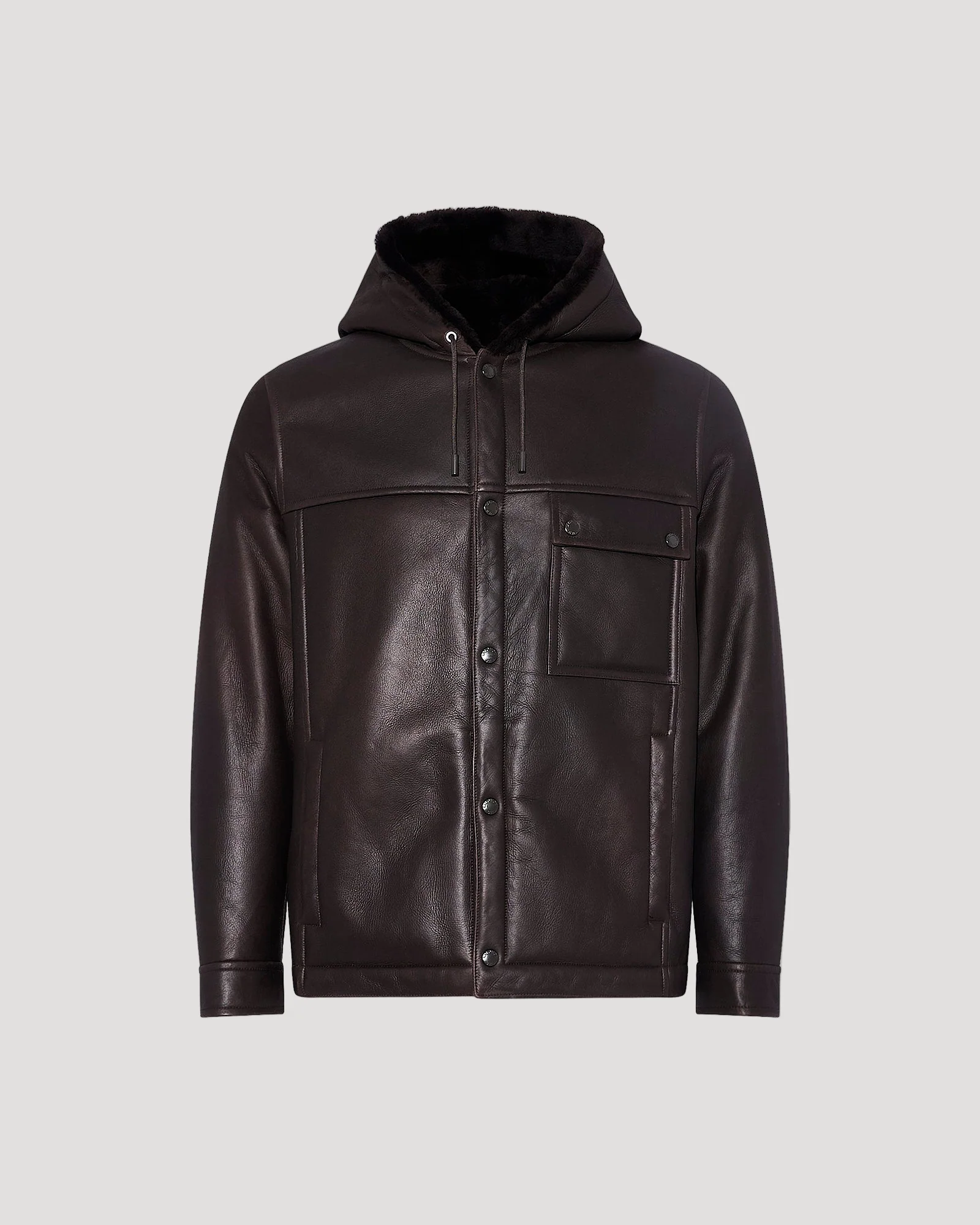 Hoodie en peau lainée d'agneau Mérinos - Image 5