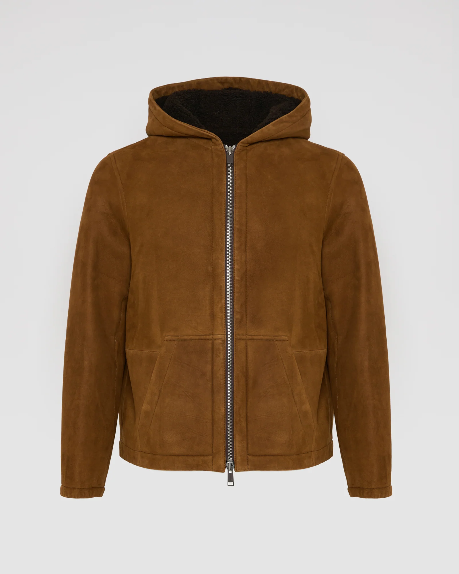 Hoodie en peau lainée d'agneau Mérinos suede - Image 5