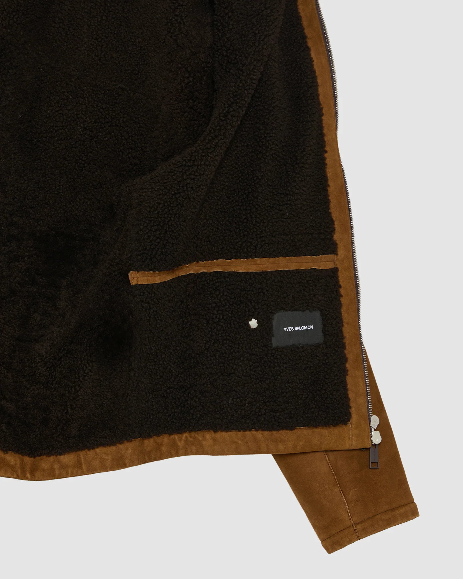 Hoodie en peau lainée d'agneau Mérinos suede - Image 7