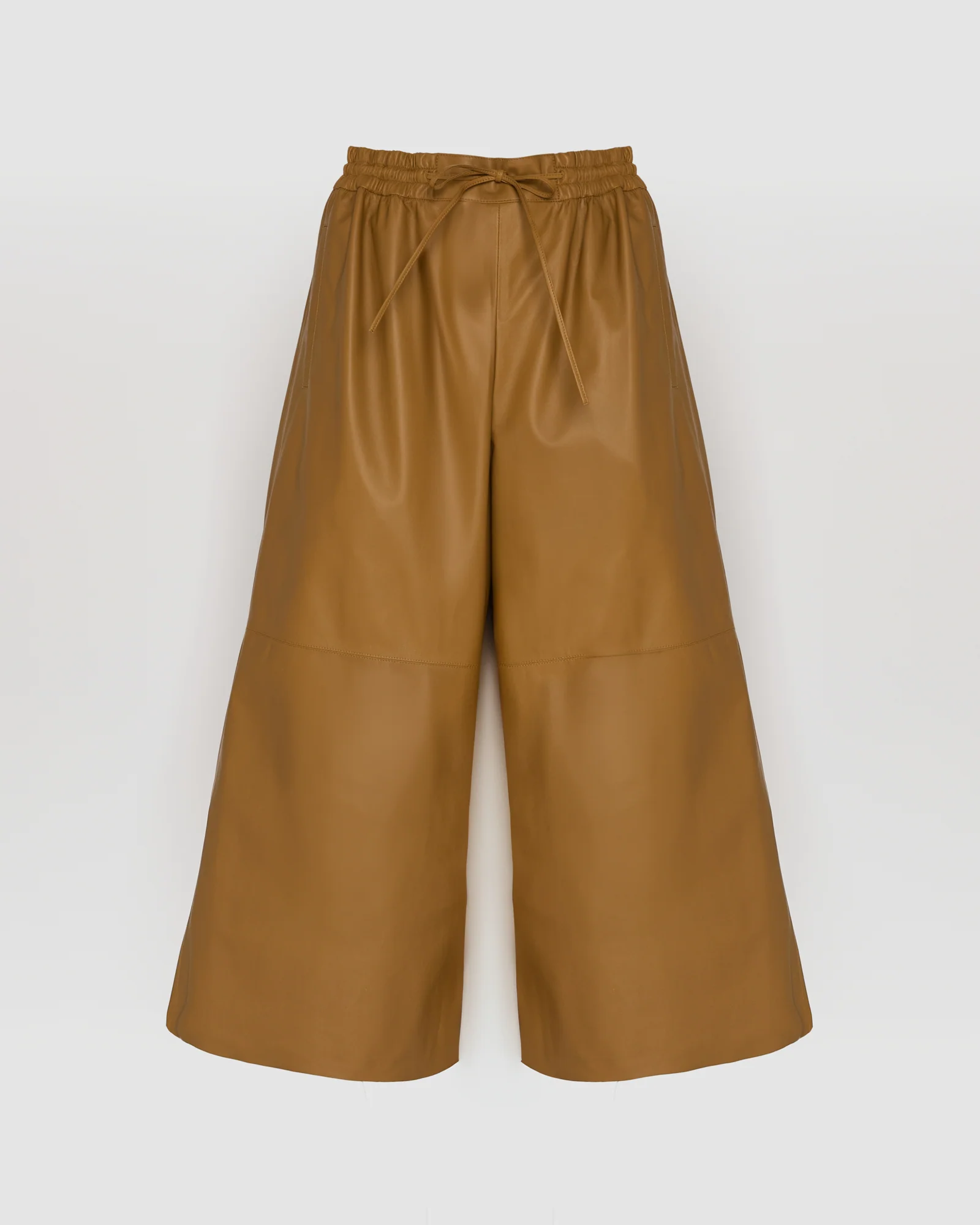 Jupe culotte en cuir d'agneau fin - Image 5
