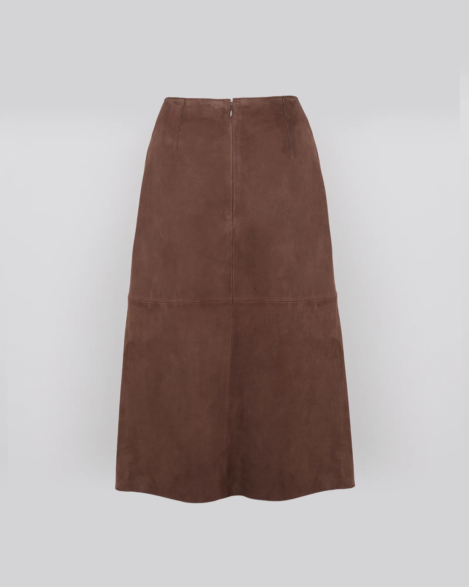 Jupe en cuir d'agneau velours double face - Image 5