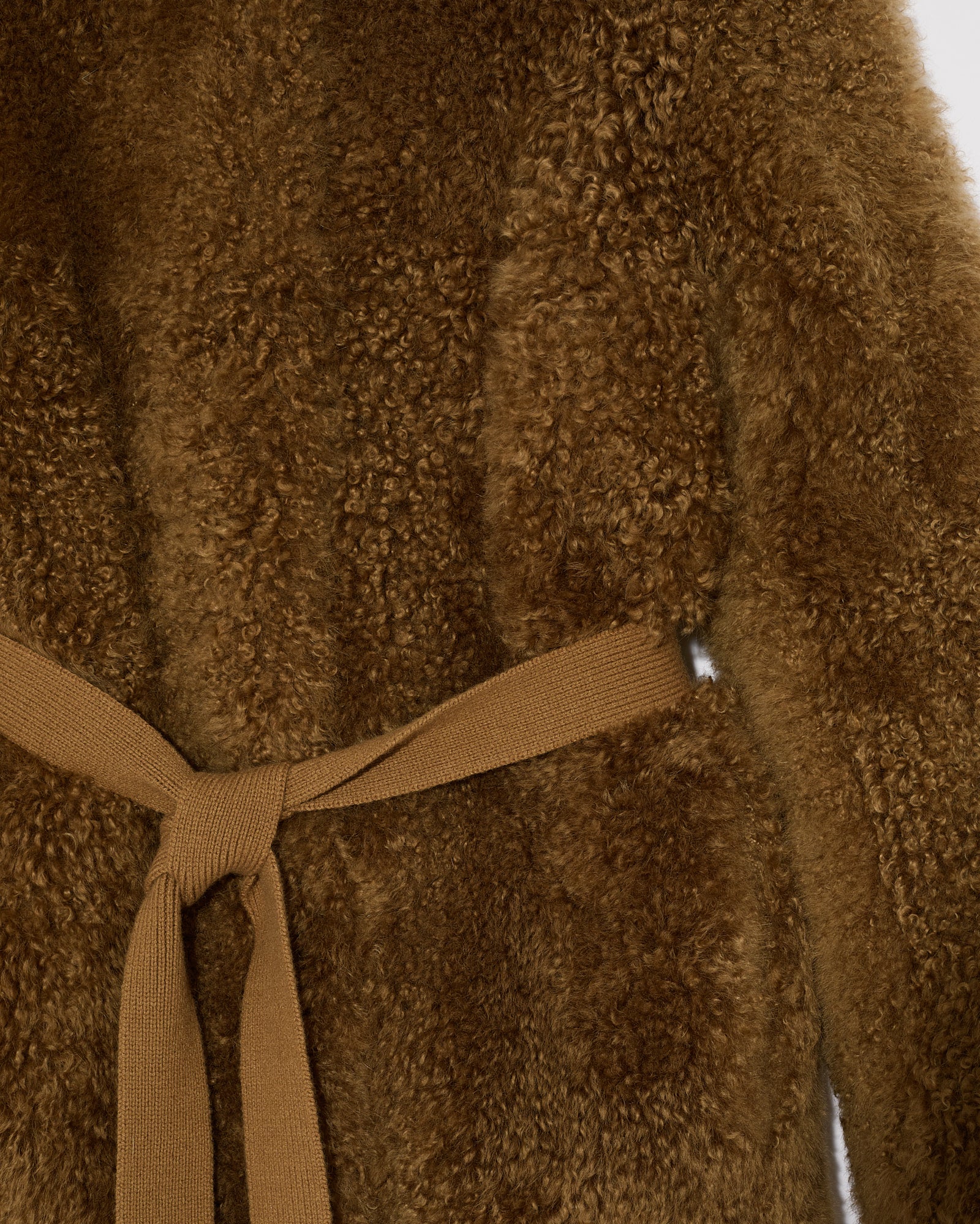 Manteau en maille mérinos et agneau - Image 3