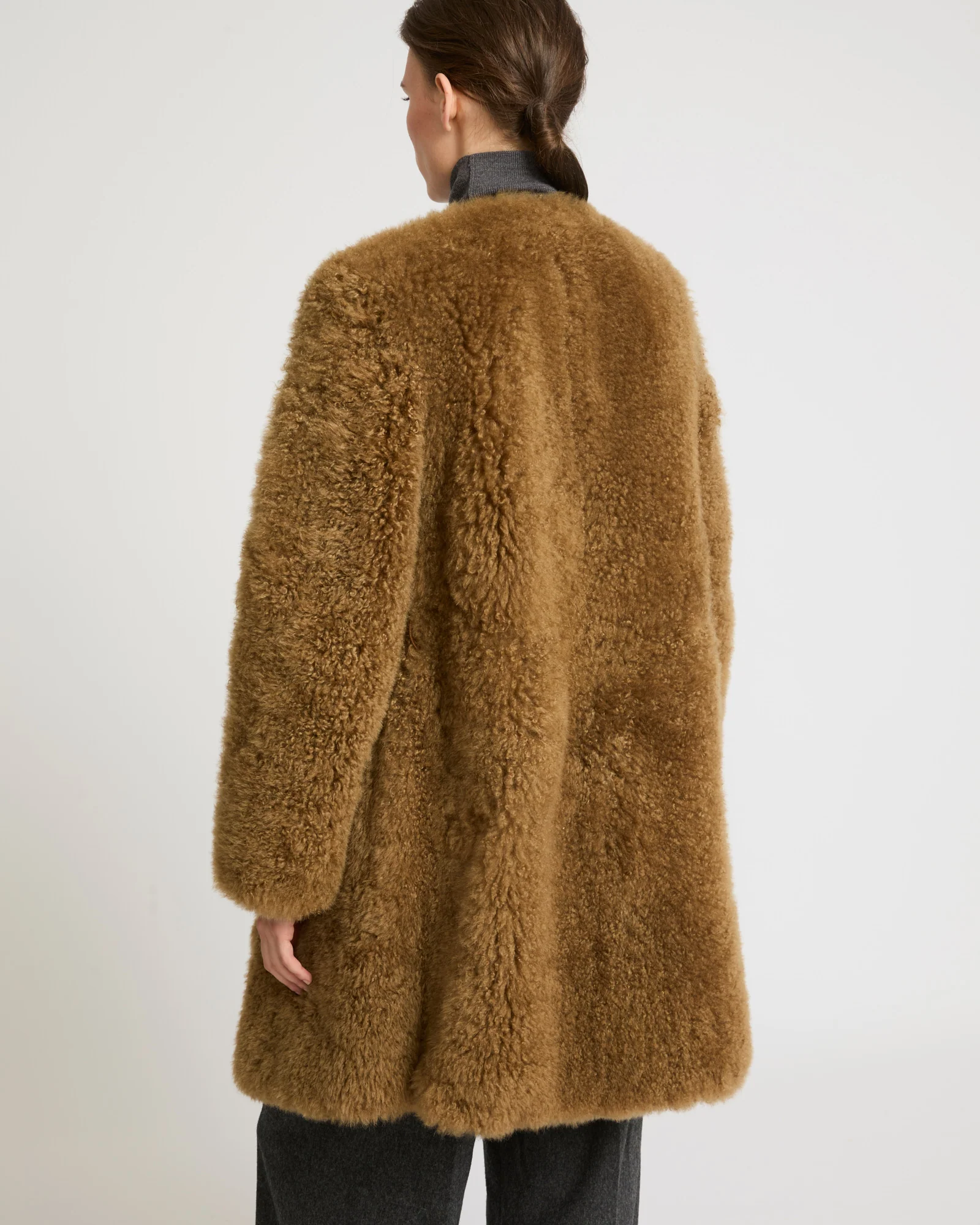 Manteau en maille mérinos et agneau - Image 8
