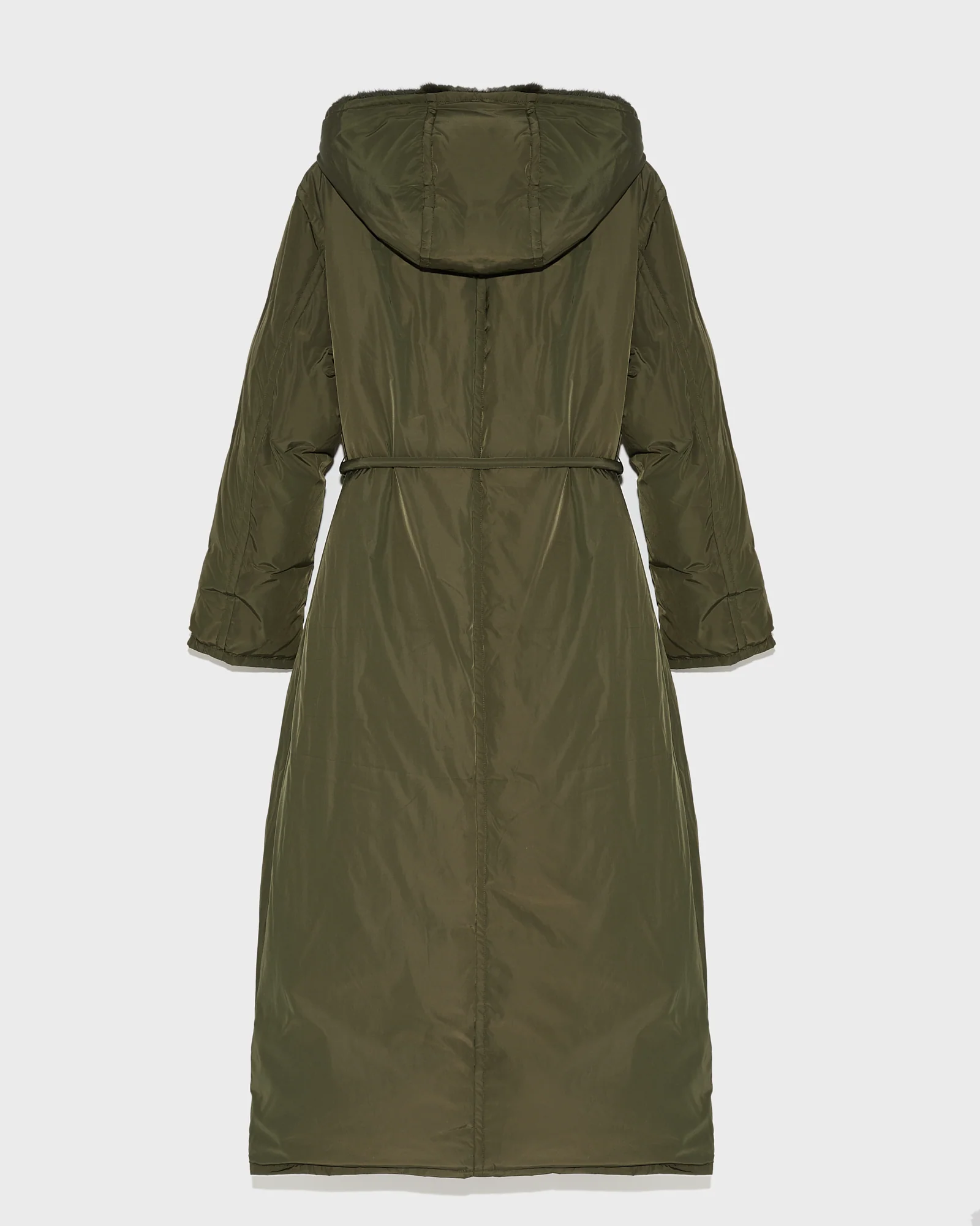 Manteau doudoune longue en tissu technique et fourrure de vison - Image 6