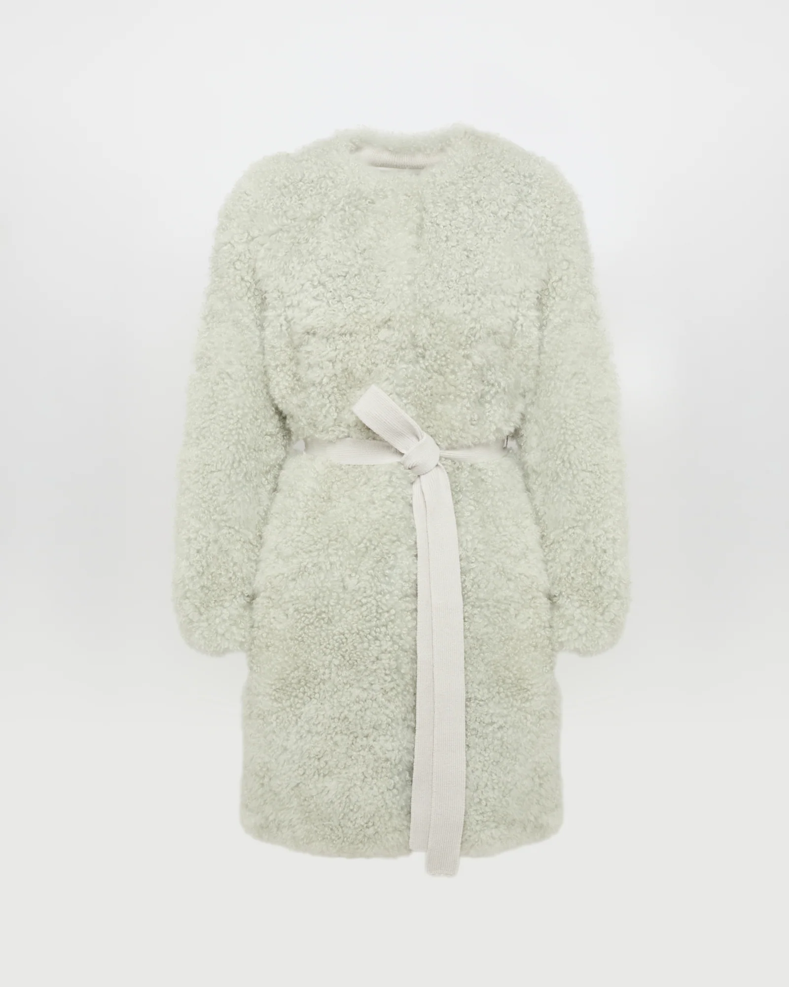 Manteau en maille mérinos et agneau - Image 5
