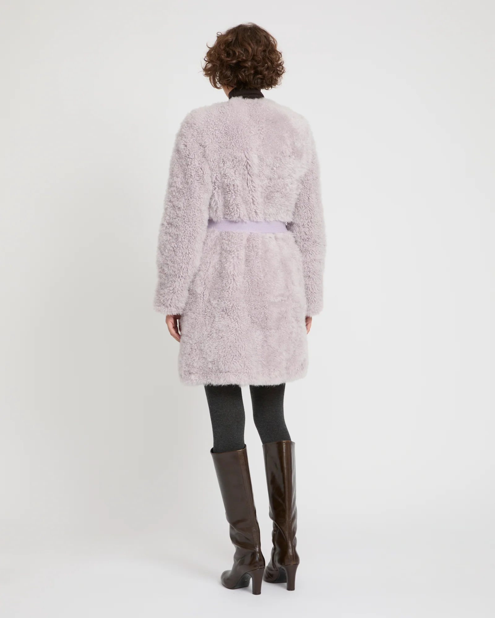 Manteau en maille mérinos et agneau - Image 4