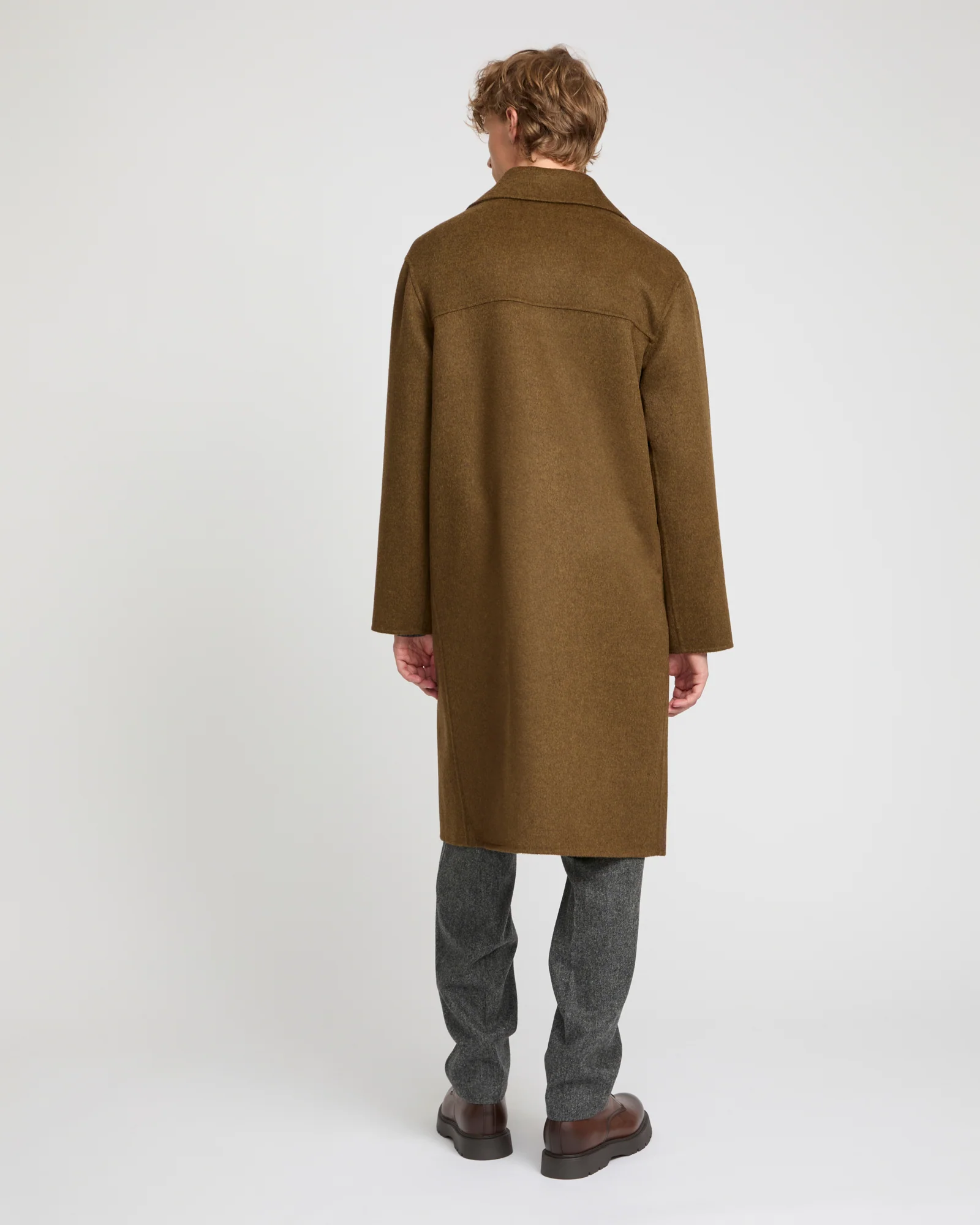Manteau en tissu double-face lainage cachemire - Image 3