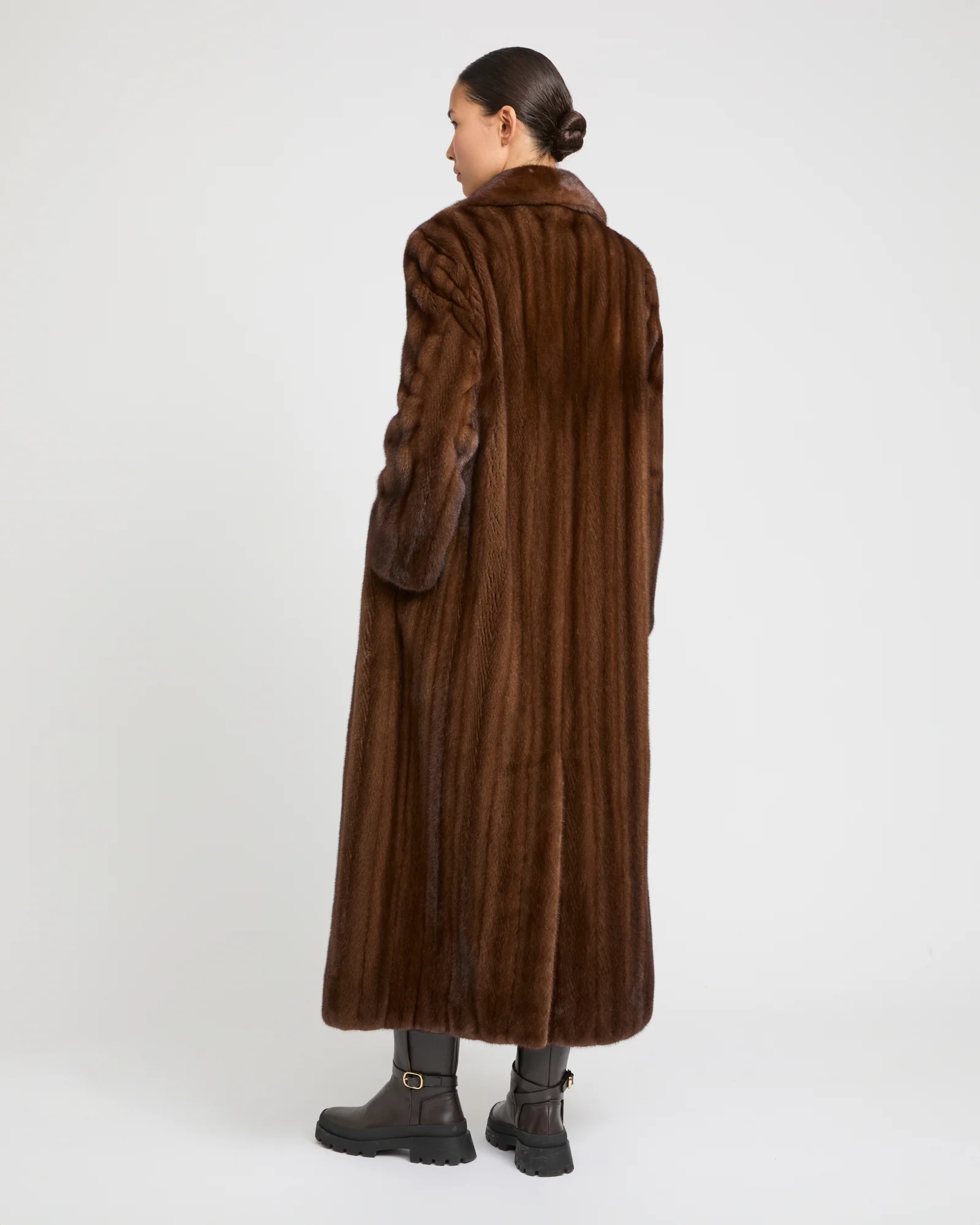 Manteau long en fourrure de vison long poil - Image 3