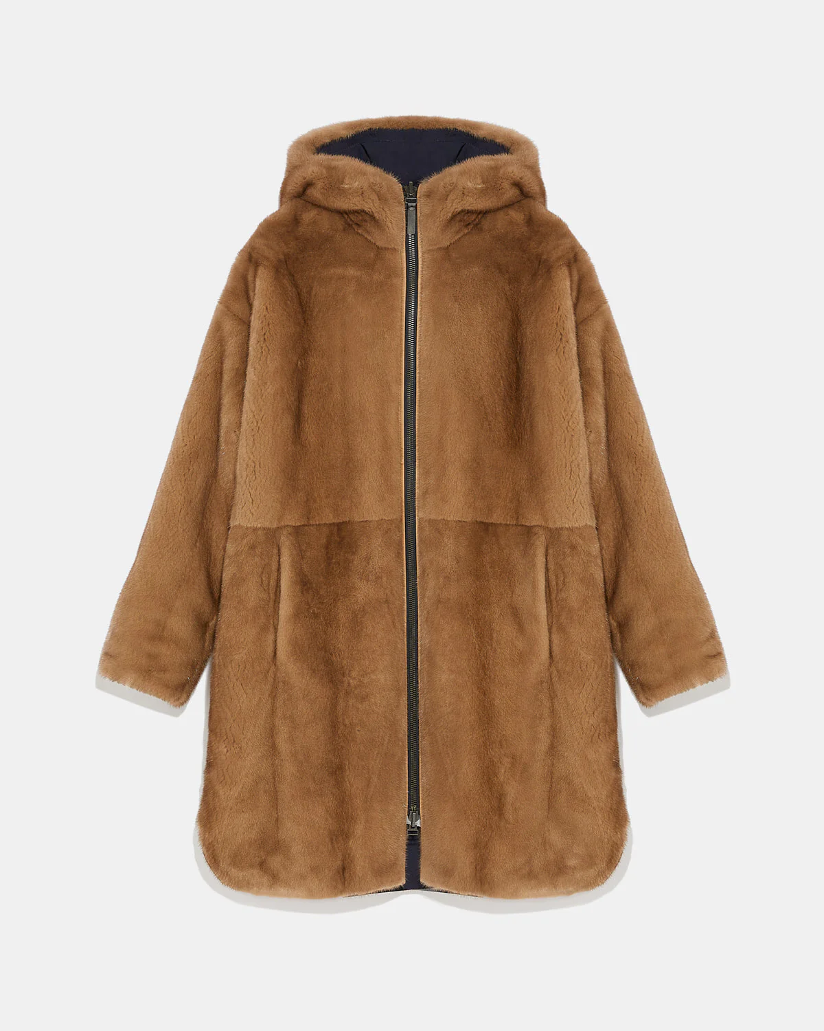 Parka réversible en fourrure de vison et tissu technique - Image 3