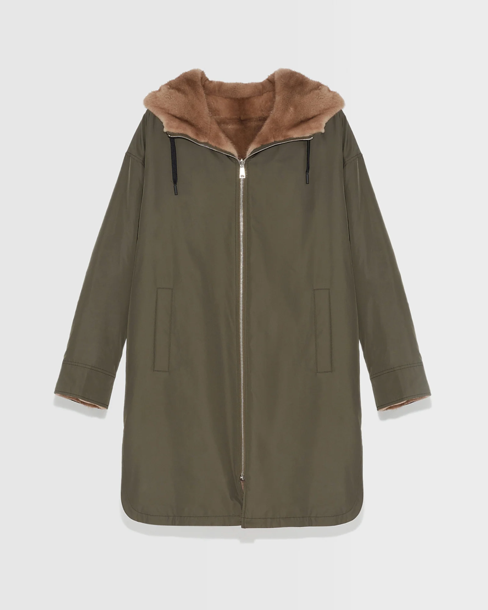 Parka réversible en fourrure de vison et tissu technique - Image 7