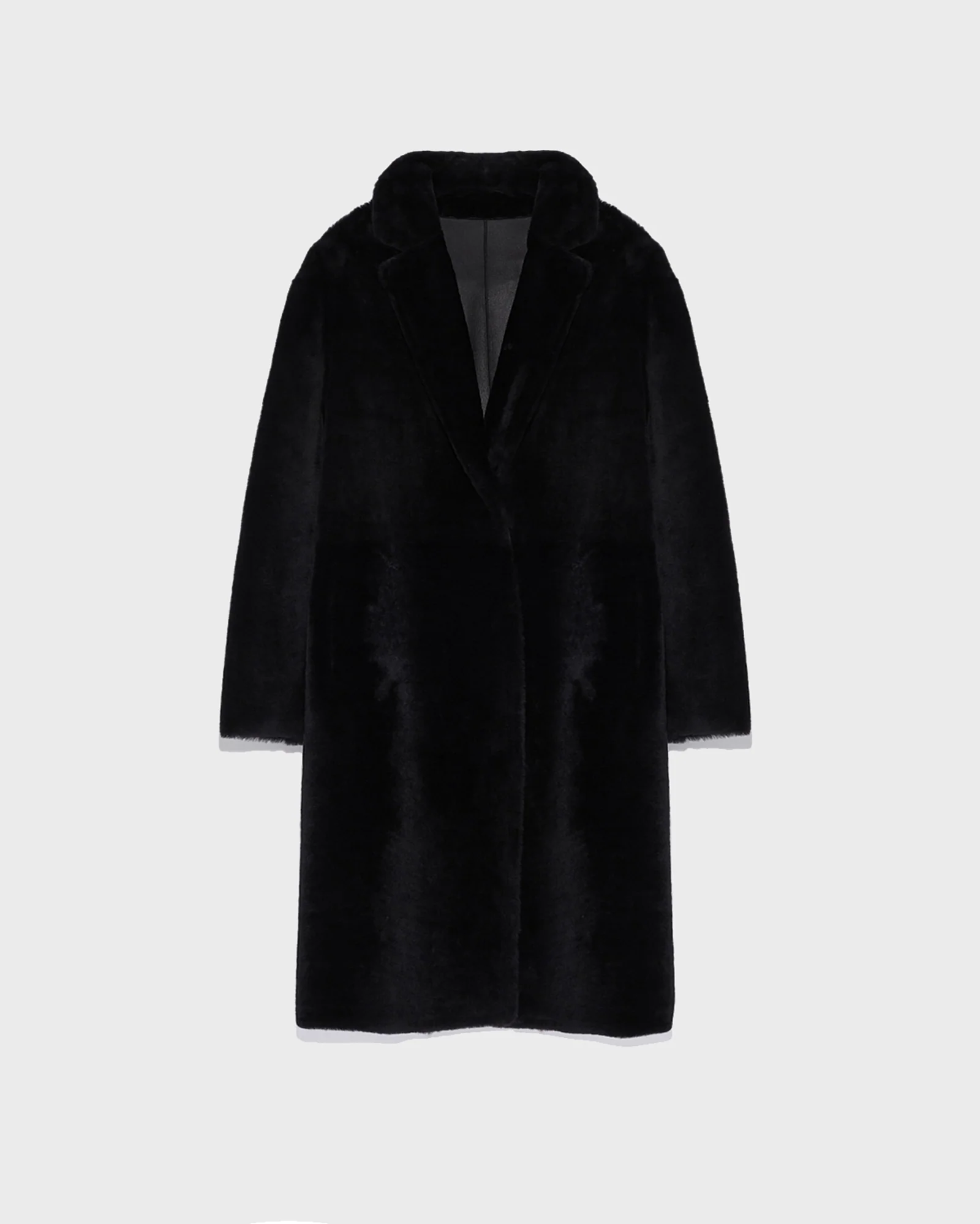 Manteau réversible en peau lainée d'agneau mérinos - Image 6