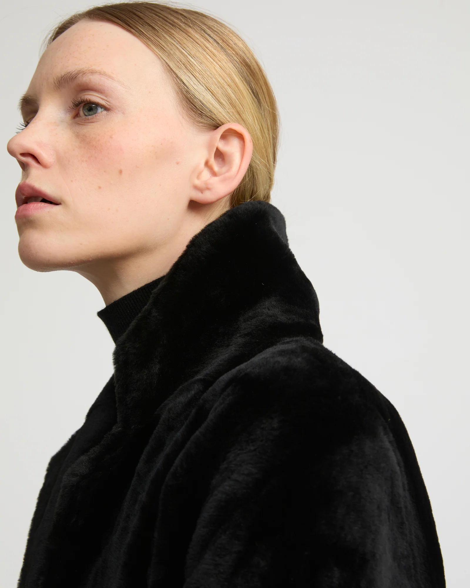 Manteau réversible en peau lainée d'agneau mérinos - Image 4