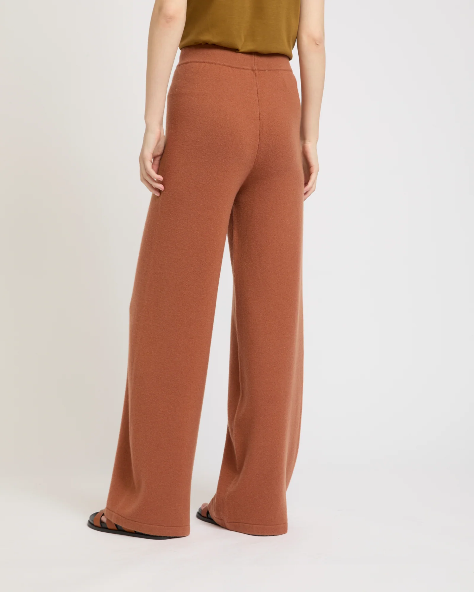 Pantalon large en maille mérinos - Image 3