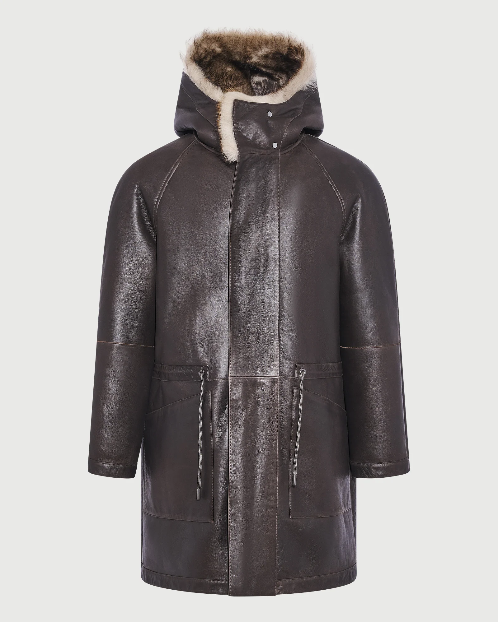 Parka réversible en peau lainée Toscane façon fourrure - Image 10