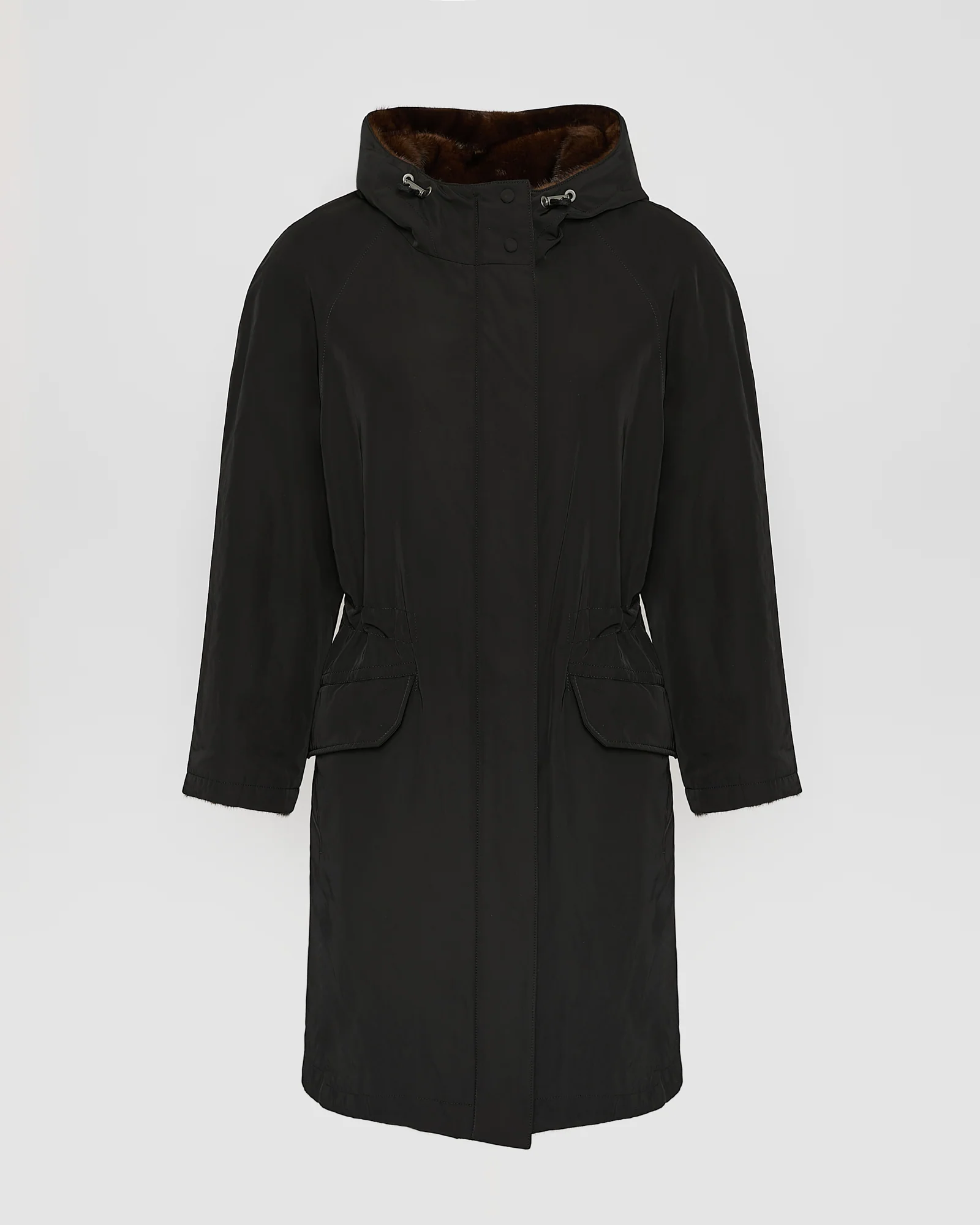 Parka réversible en tissu technique et vison - Image 7