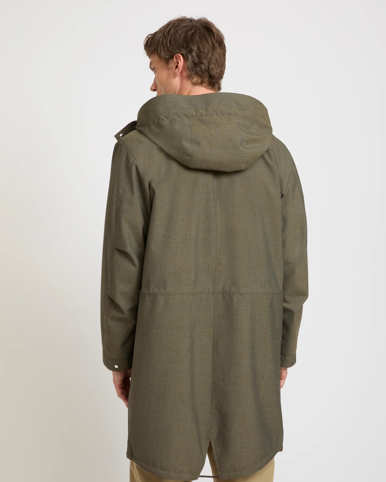 Parka en tissu technique aspect laine froide - Image 3