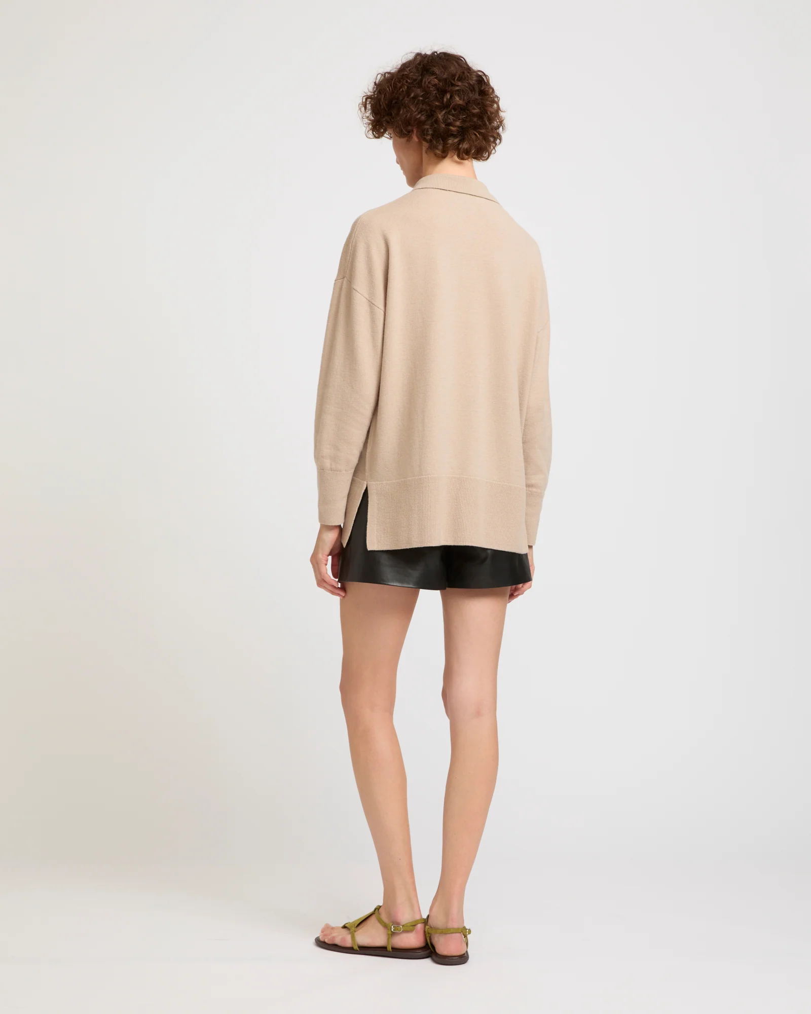 Polo en maille mérinos - Image 3