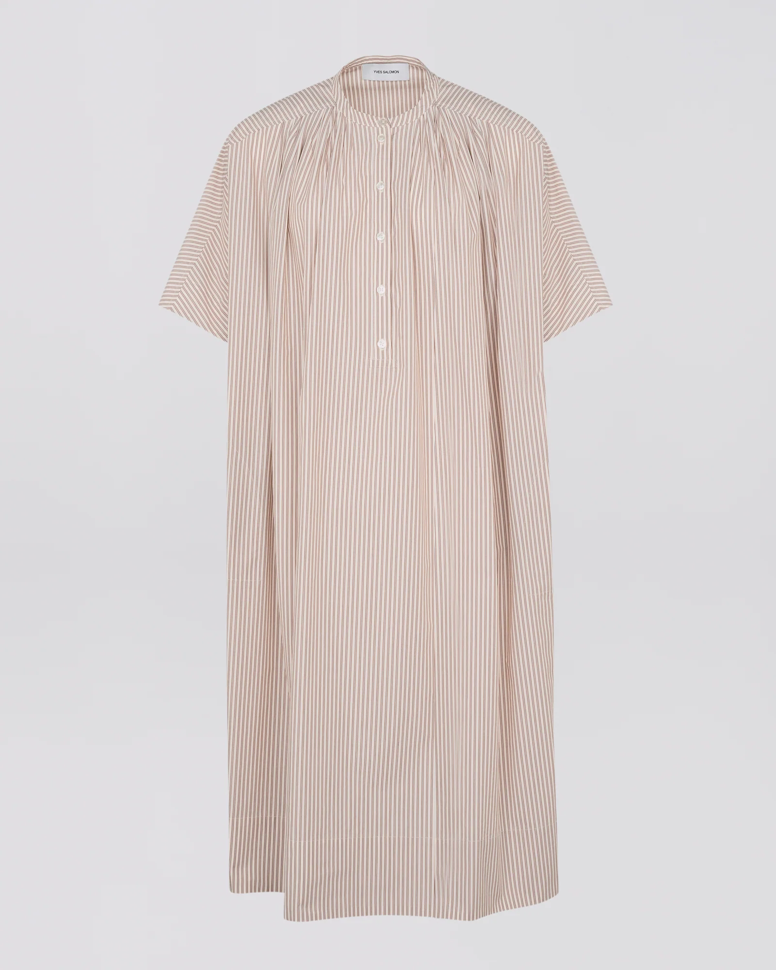 Robe kaftan en popeline rayée - Image 5