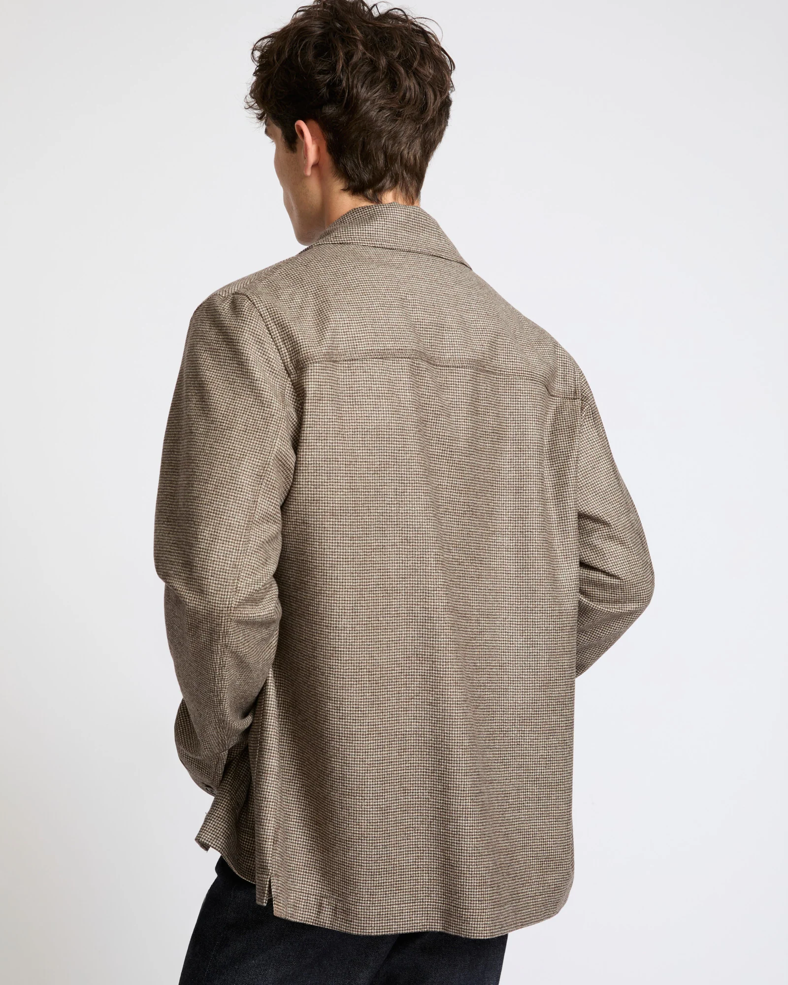 Surchemise en flanelle de lainage cachemire fantaisie Loro Piana - Image 5