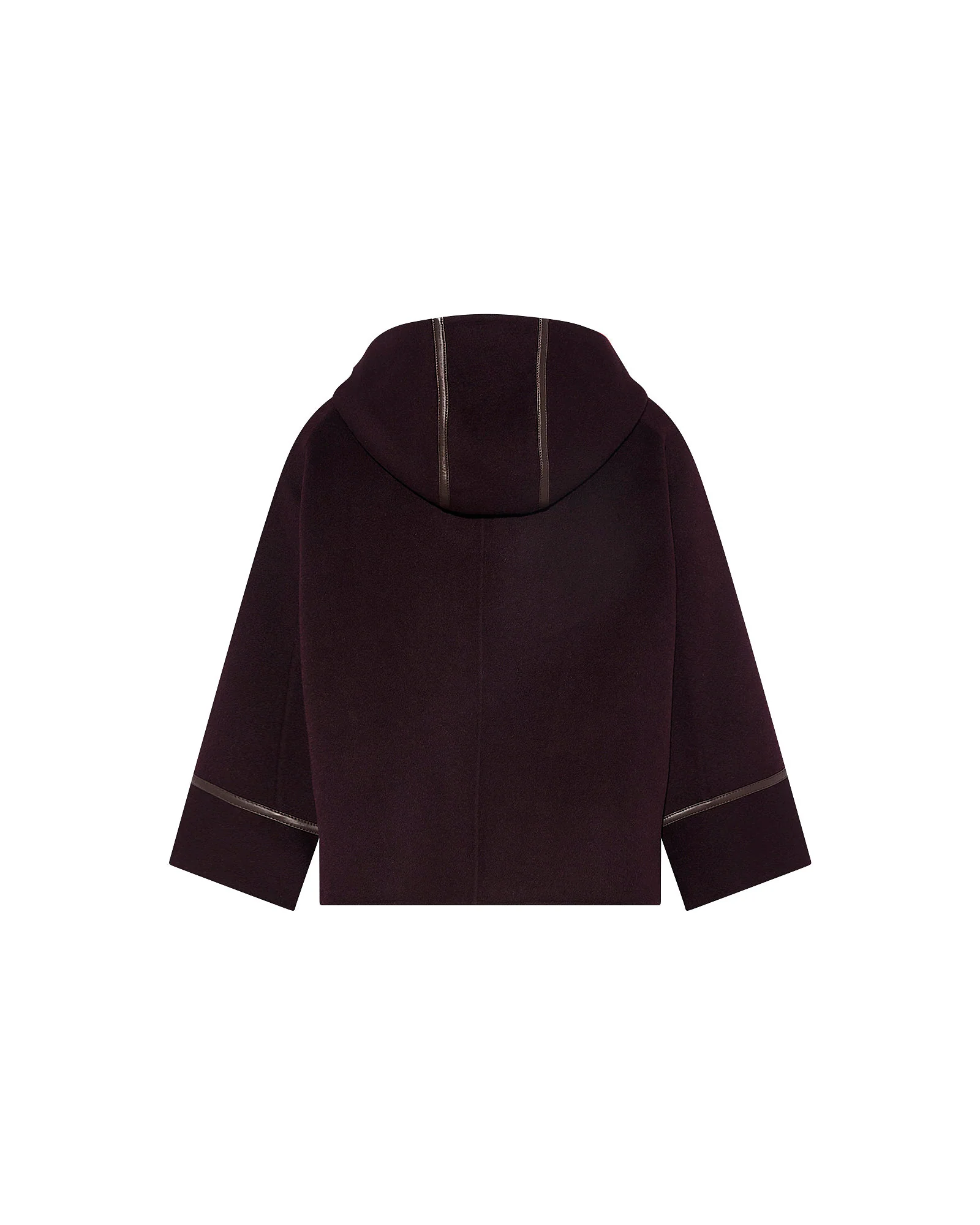 Veste à capuche en lainage cachemire double face - Image 7
