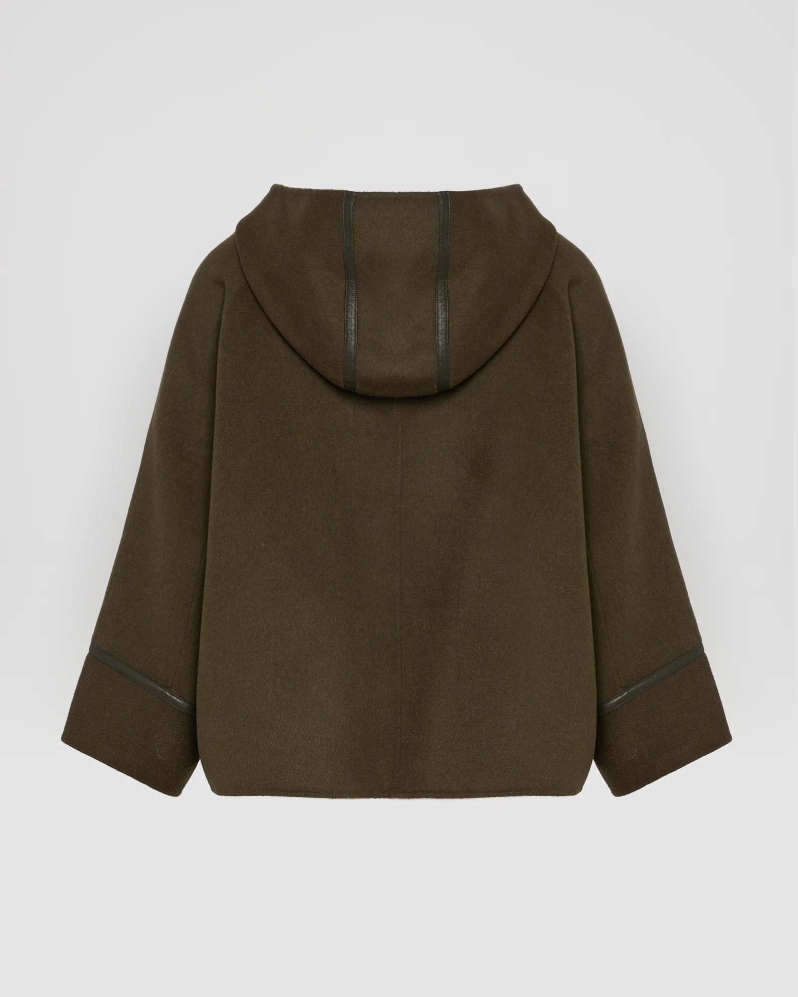 Veste à capuche en lainage cachemire double face - Image 7