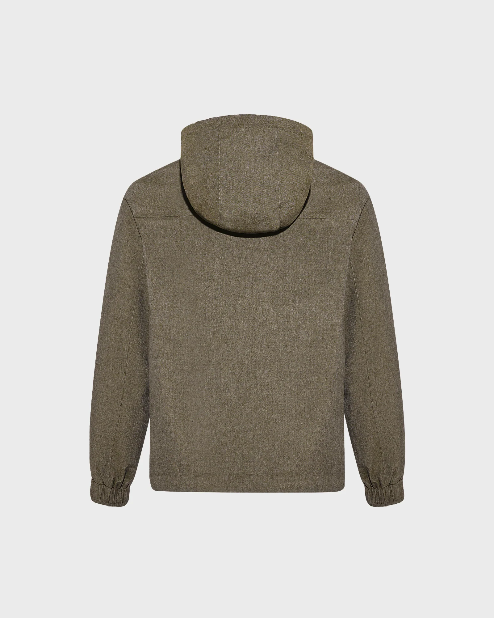 Veste à capuche en tissu technique aspect laine froide - Image 6