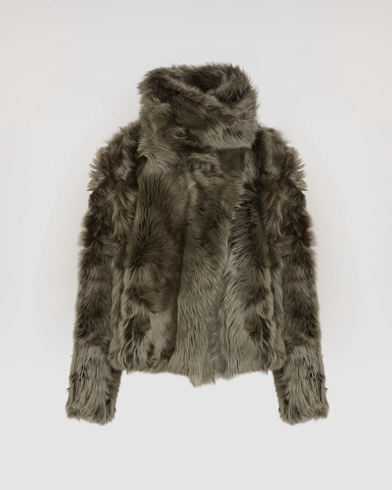 Veste courte en peau lainée d'agneau de Toscane - Image 6