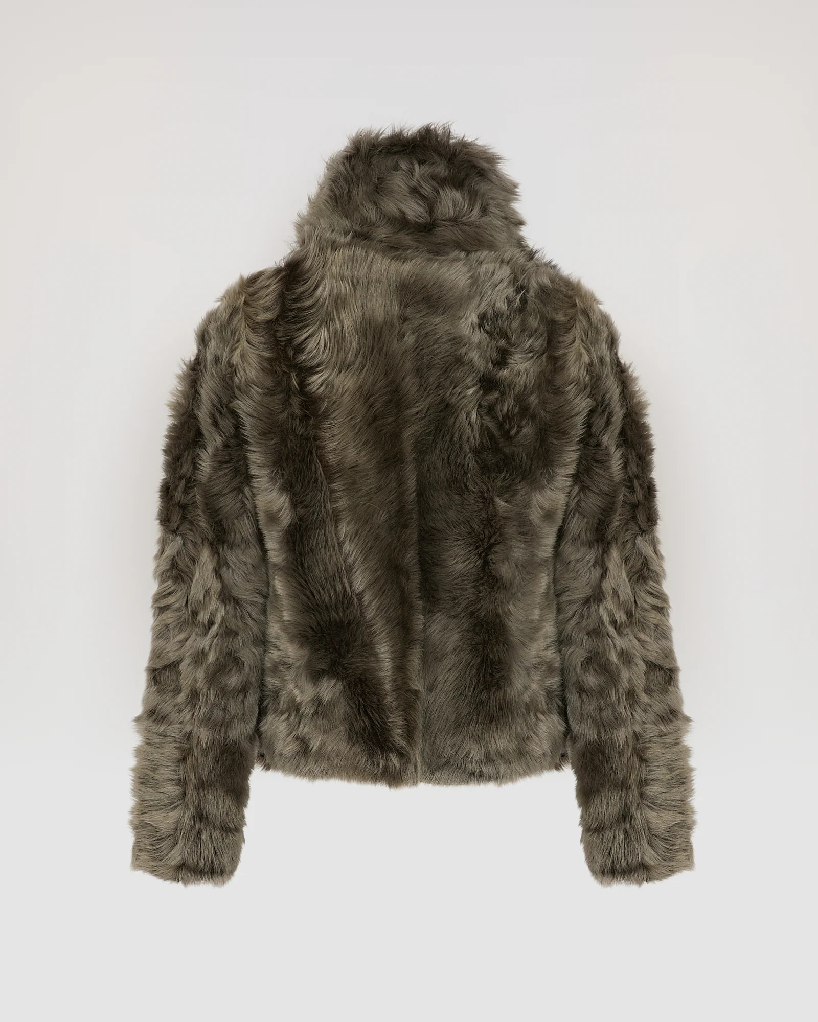 Veste courte en peau lainée d'agneau de Toscane - Image 7