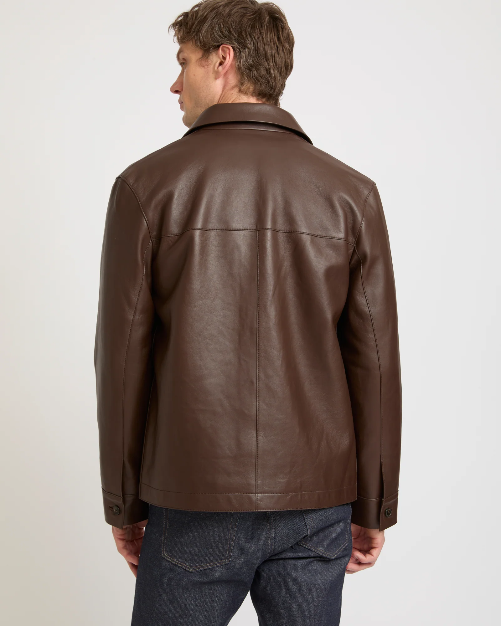 Veste en cuir d'agneau finition nappa - Image 4