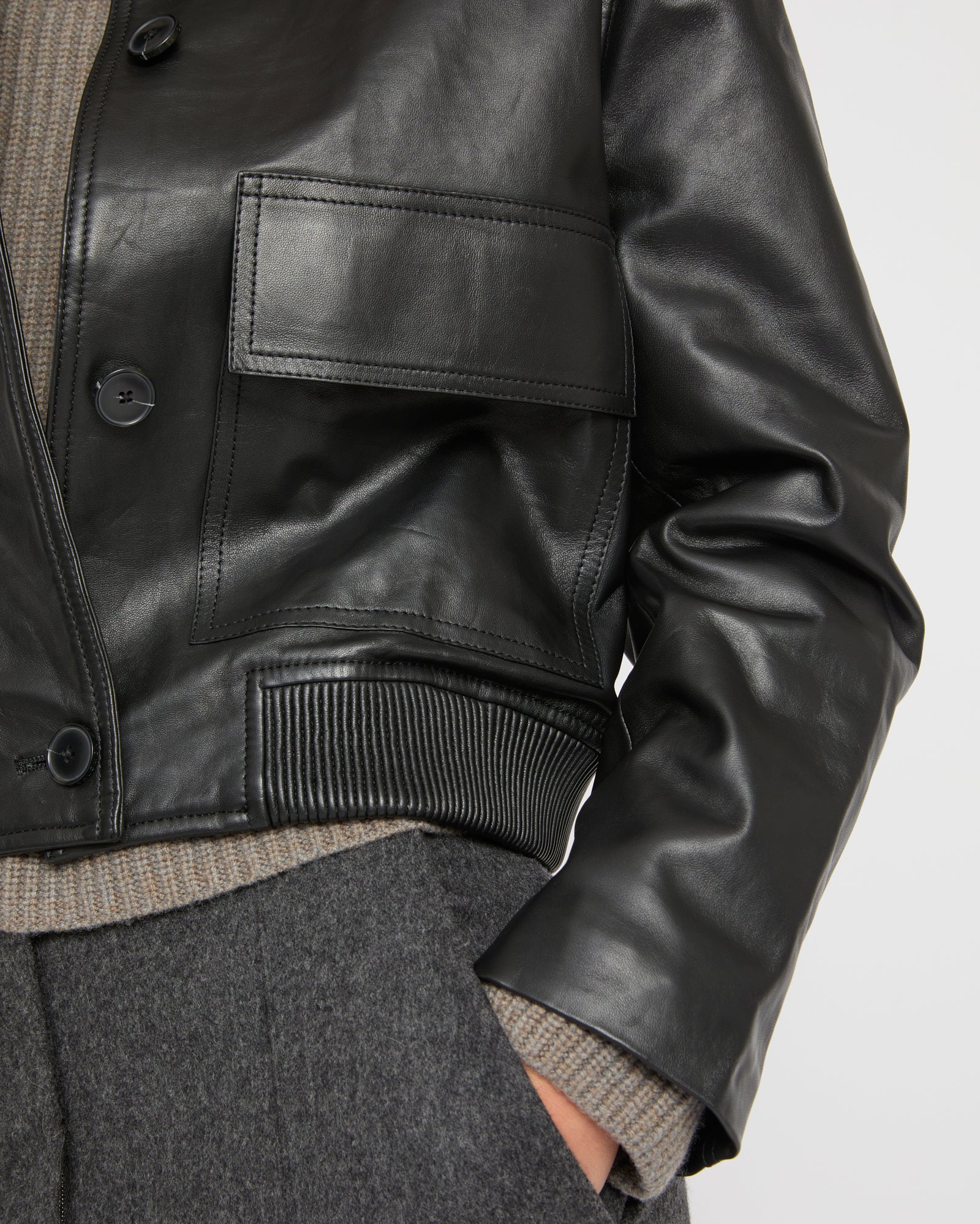 Veste en cuir d'agneau - Image 3