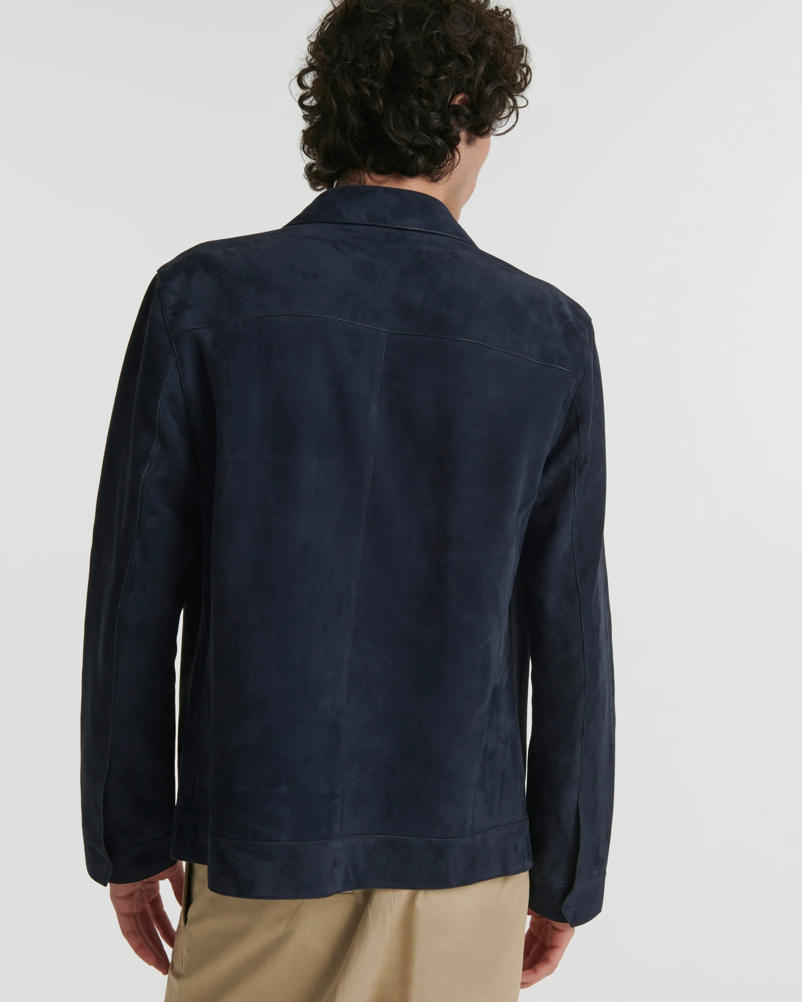 Veste en cuir velours double face envers nappa - Image 4