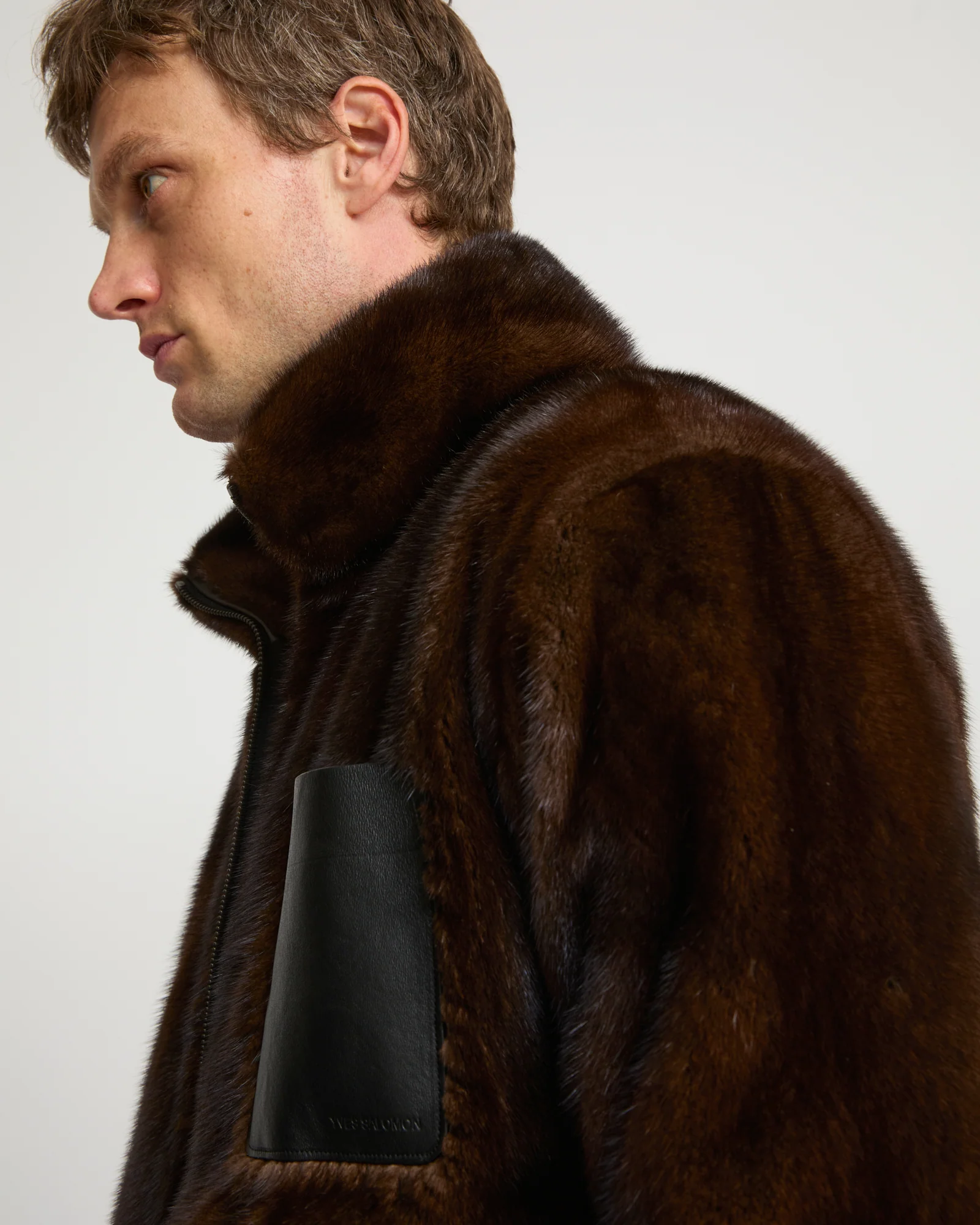 Veste fleece en fourrure de vison réversible - Image 4