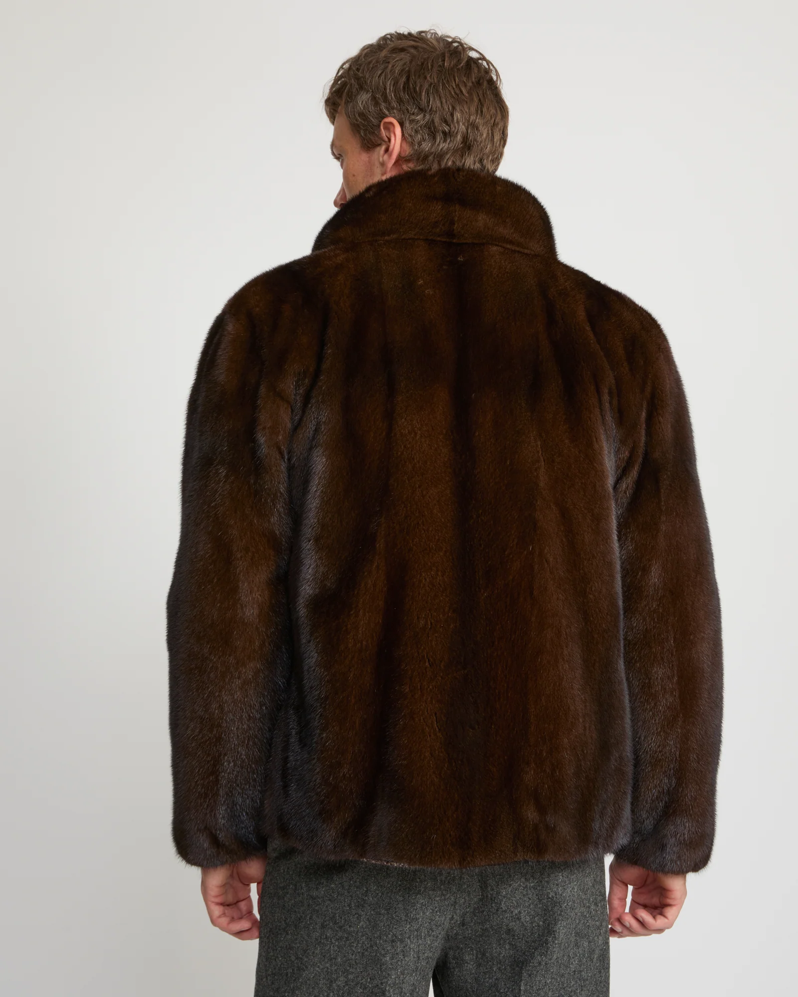 Veste fleece en fourrure de vison réversible - Image 5
