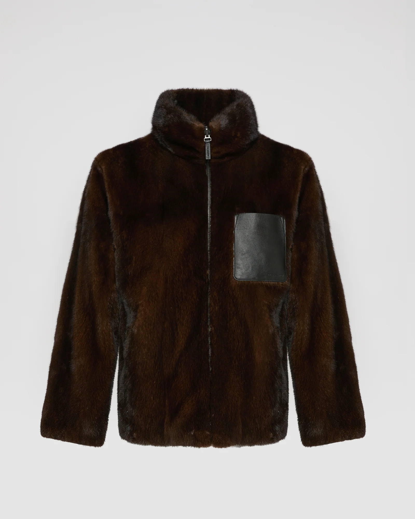 Veste fleece en fourrure de vison réversible - Image 6