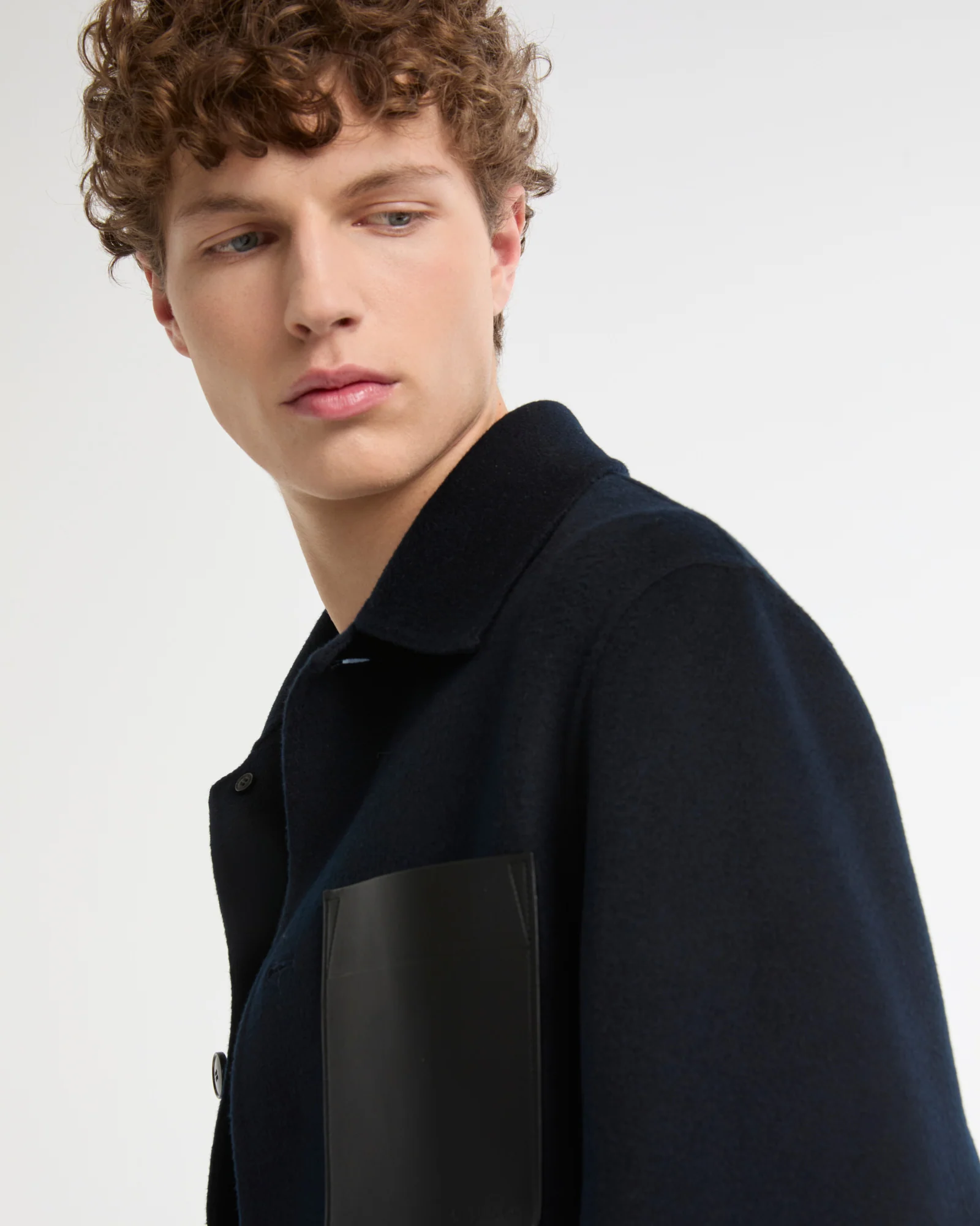 Veste workwear en lainage cachemire double face - Image 3