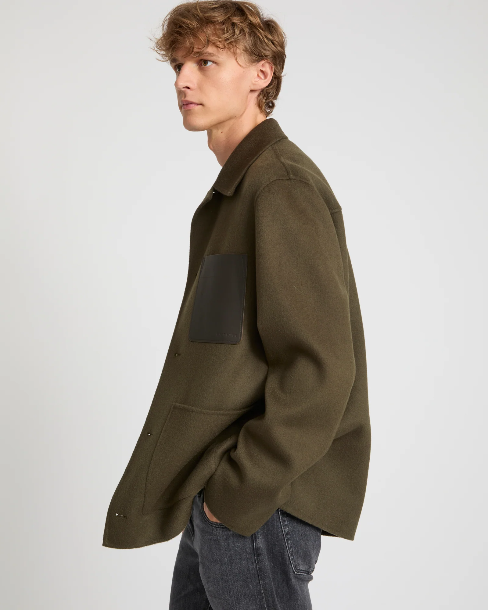 Veste workwear en tissu double-face laine-cachemire - Image 4