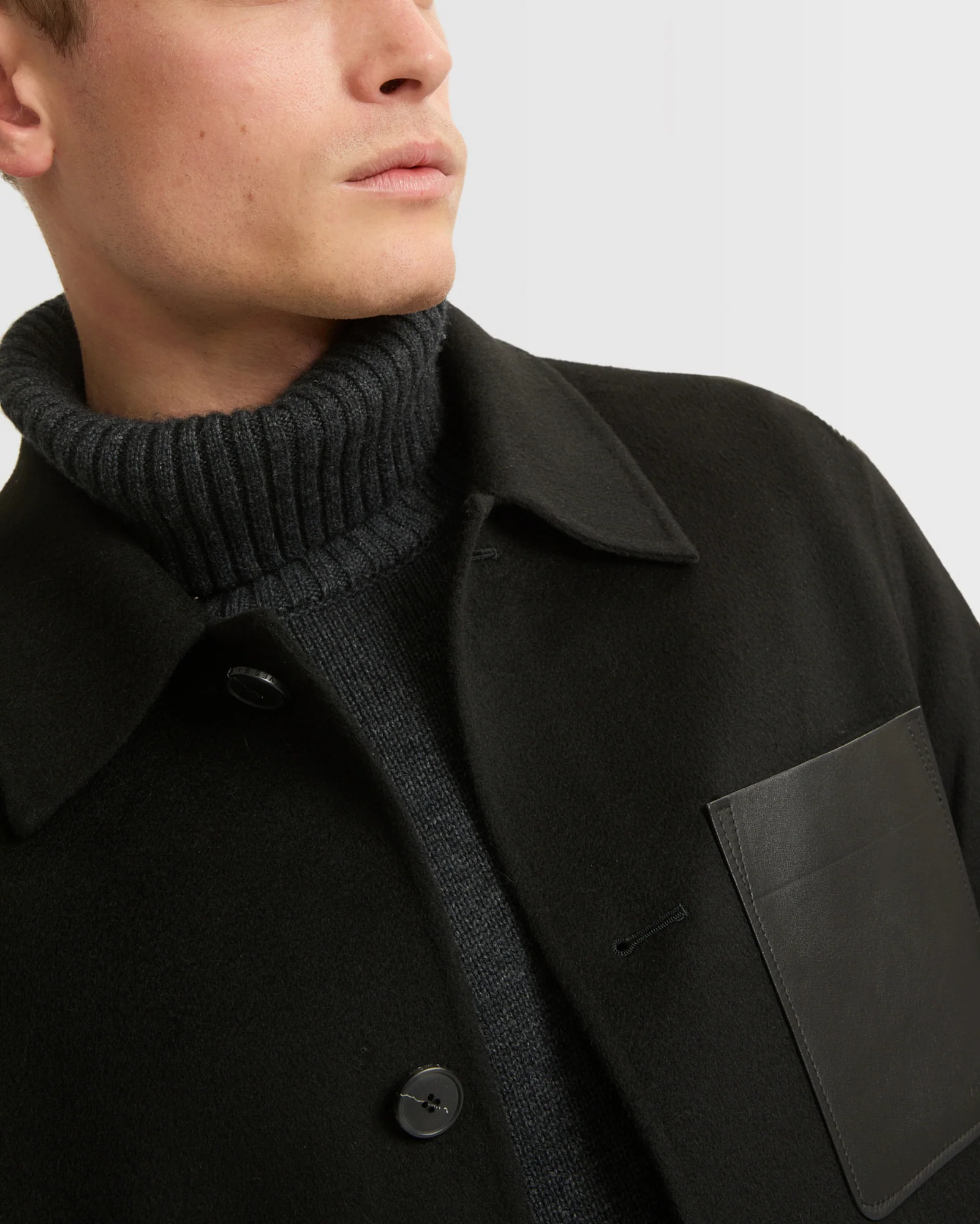 Veste workwear en tissu double-face laine-cachemire - Image 3